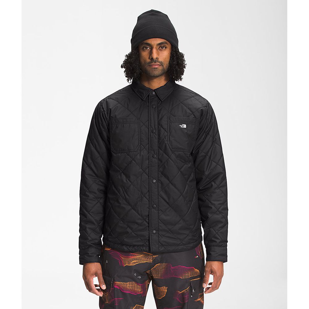 The North Face Insulated Jacket Mens Australia - The North Face Fort Point Insulated Flannel Black /